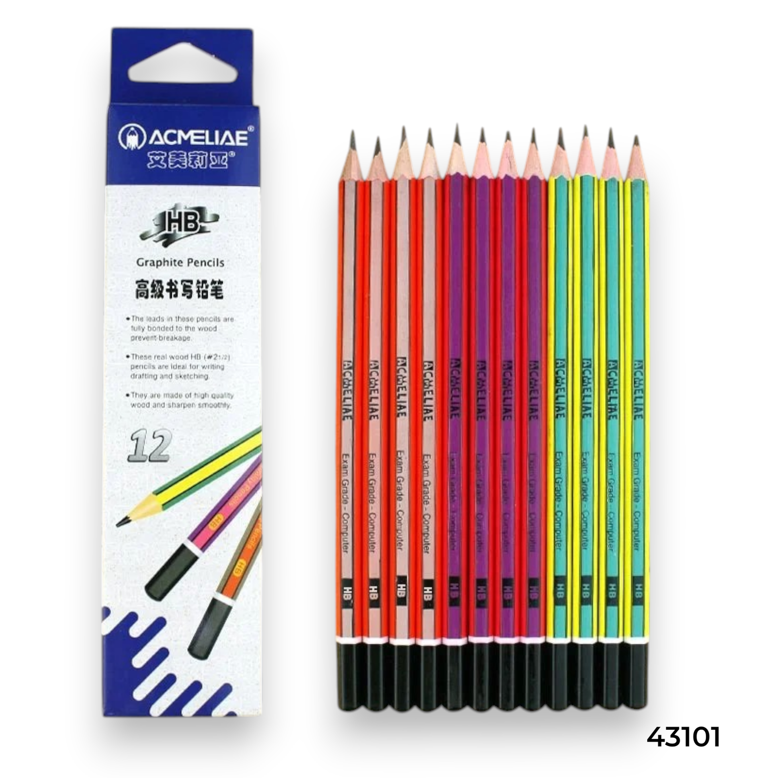 43101 r Acmeliae (43101-HB) Graphite Pencils (12pcs) - Image 1