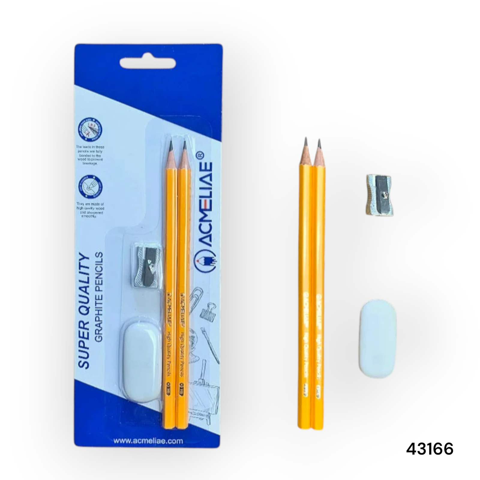 43166 12 Acmeliae (43166-HB) Graphite Pencils (4pcs set) - Image 1