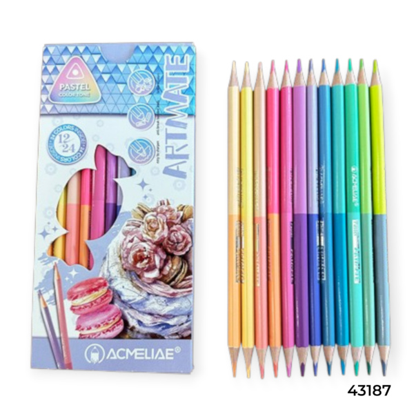 Acmeliae (43187) Dual Head Pastel Tone - Color Pencils (12pcs)
