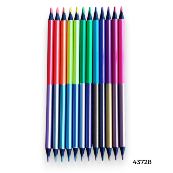 Acmeliae (43728) Black Wood Color Pencil (12pcs pencil in 24 colors)