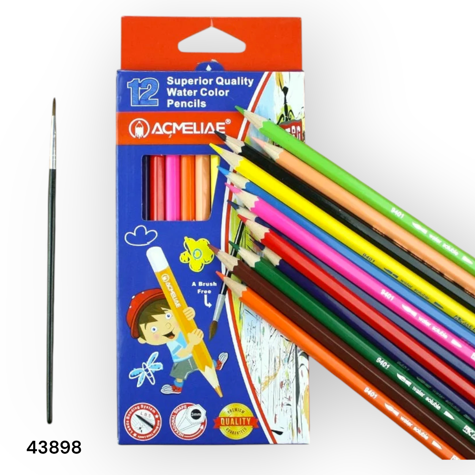 43898 22 Acmeliae (43898) Water Color Pencils (12pcs) - Image 1