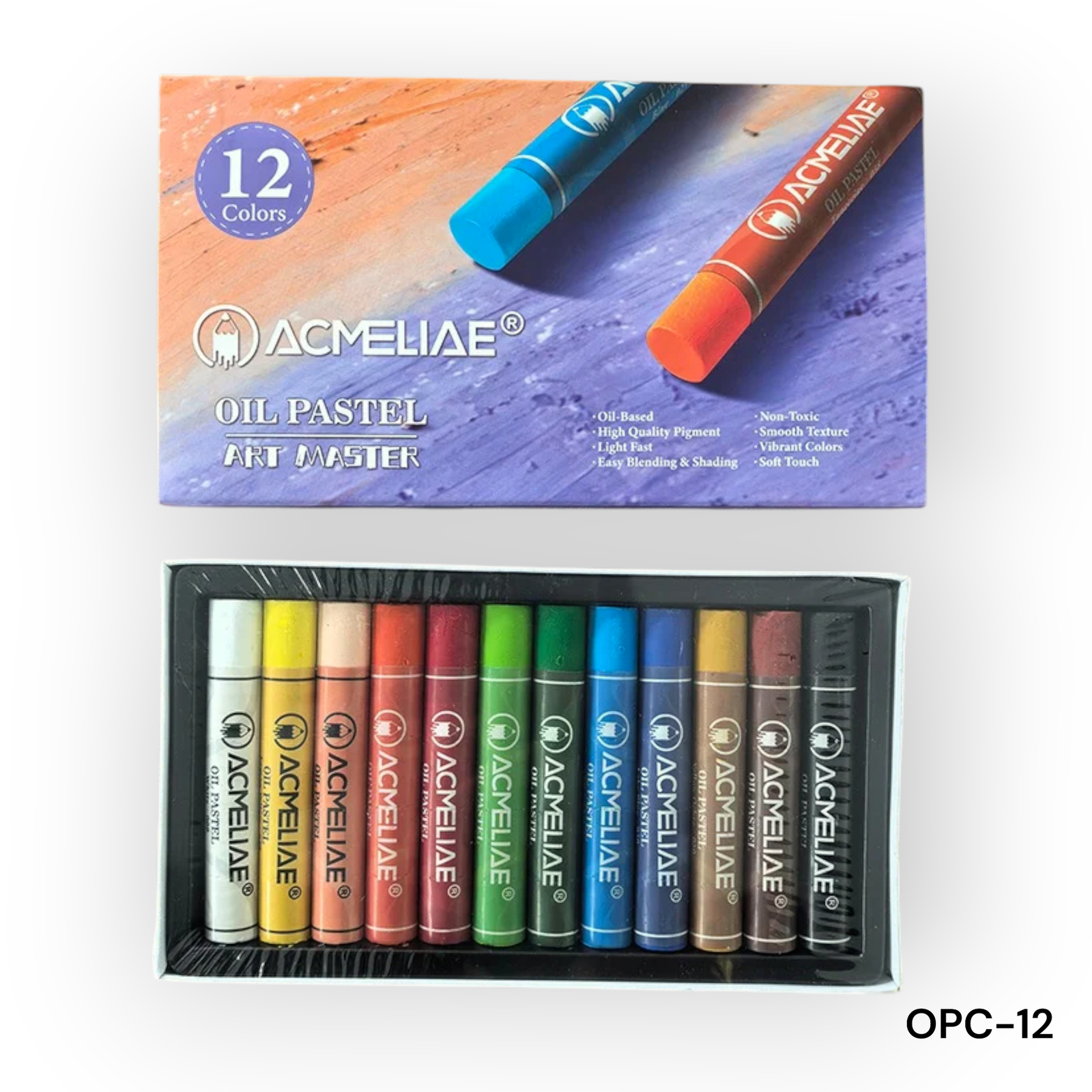 OPC-12 12 Acmeliae (OPC-12) Oil Pastel (12 Colors) - Image 1