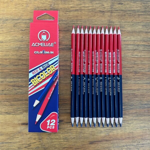 Acmeliae (43122) Craftsman Red & Blue Bicolor Color Pencils (12pcs)