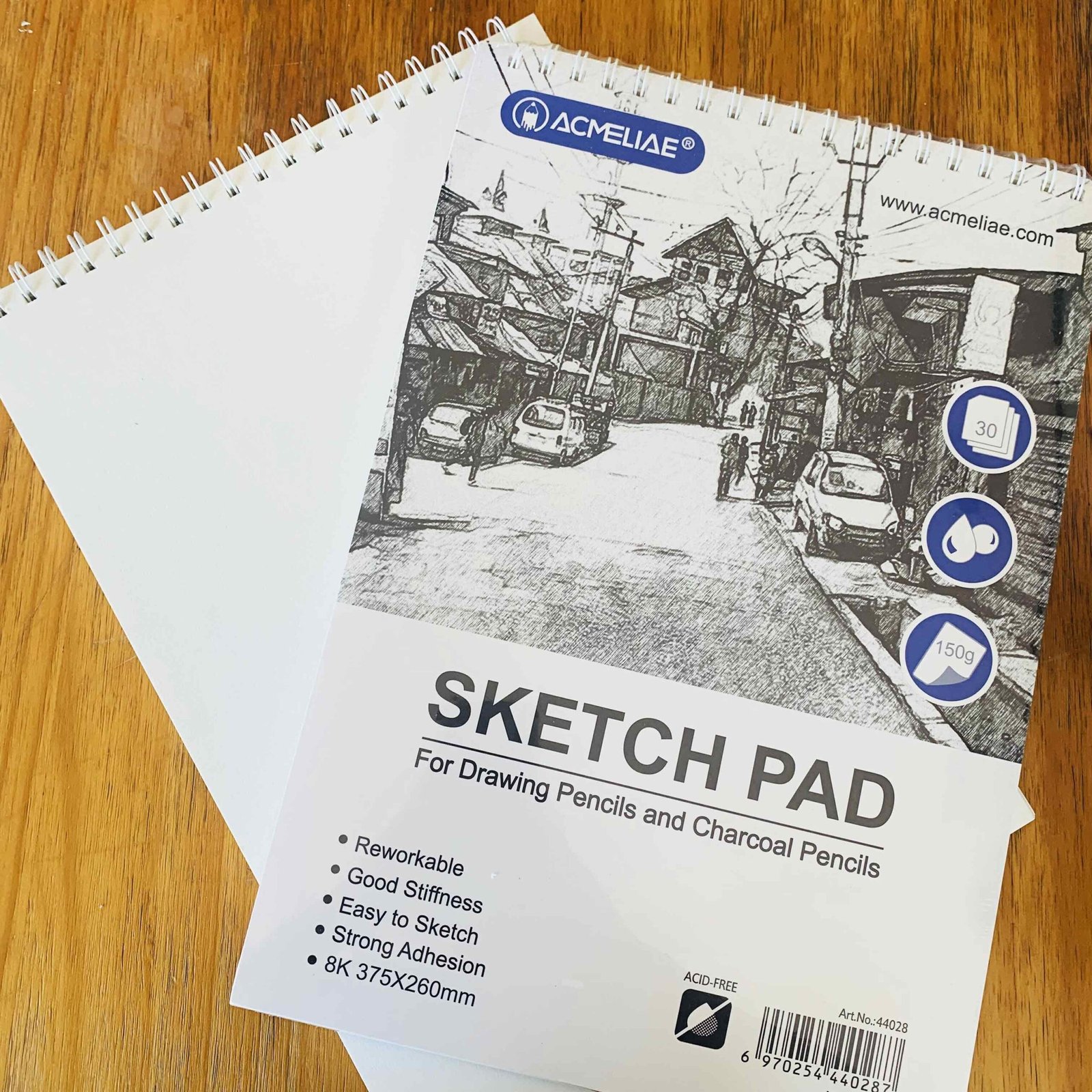 imgi_6_9670893 Acmeliae (44028) Sketch Pad for Drawing Pencils and Charcoal Pencils (1pc) - Image 1