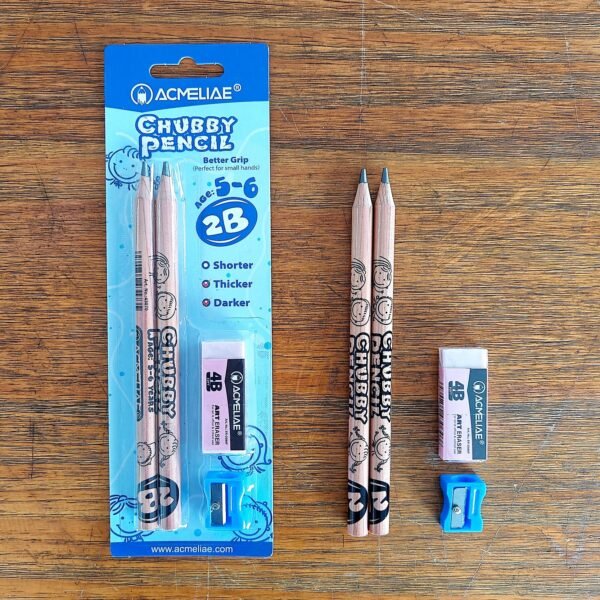Acmeliae (43070 – 2B) Chubby Pencils (4pcs Set) Age 5-6