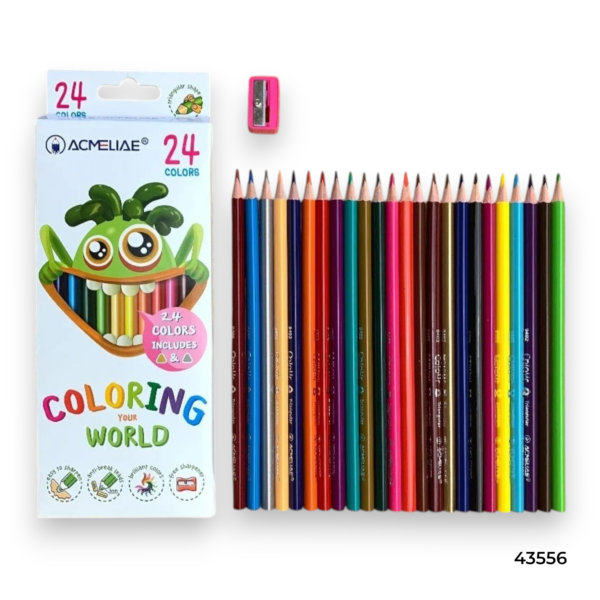 Acmeliae (43556) Color Pencils (24pcs) with Sharpener