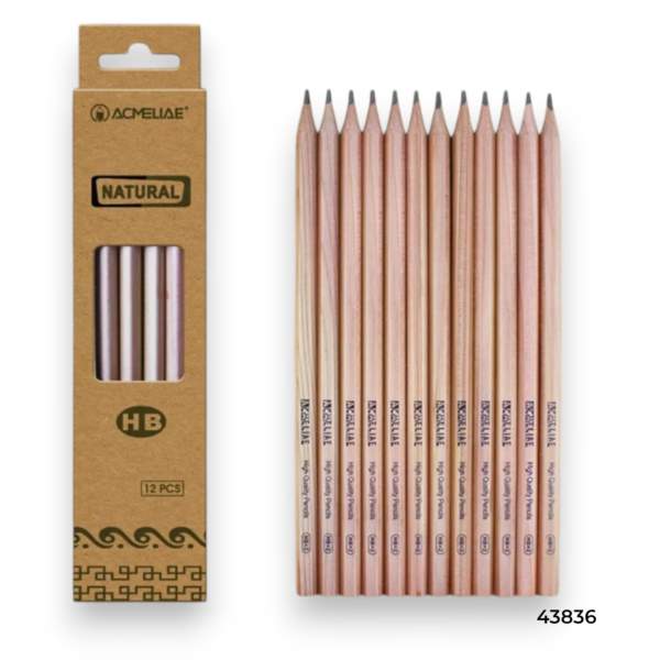 Acmeliae (43836-HB) Natural Pencils (12pcs)