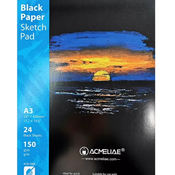 Acmeliae (43871) Black Paper Sketch Pad (1pc)