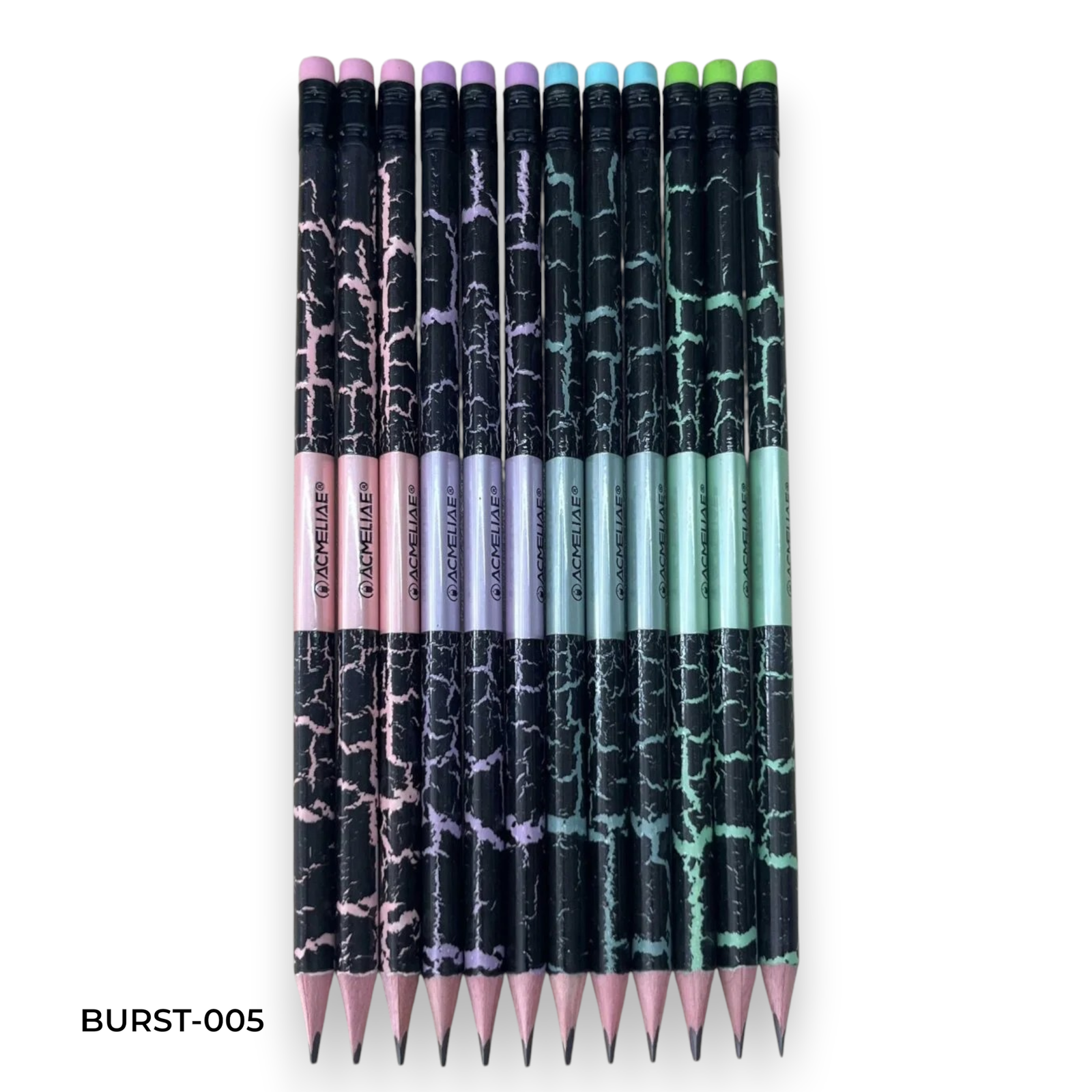 BURST-005 Acmeliae (BURST-005) Pencils with Eraser (12pcs) - Image 1