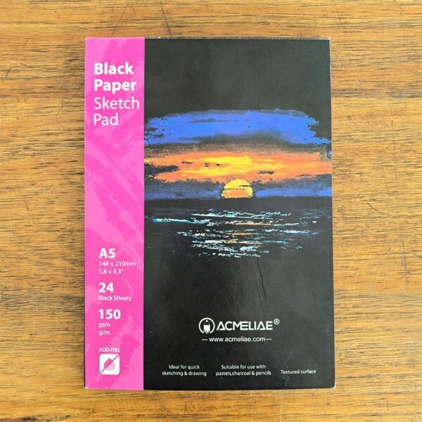 Acmeliae (43854) Black Paper Sketch Pad (1pc)